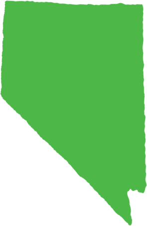 An outline of Nevada